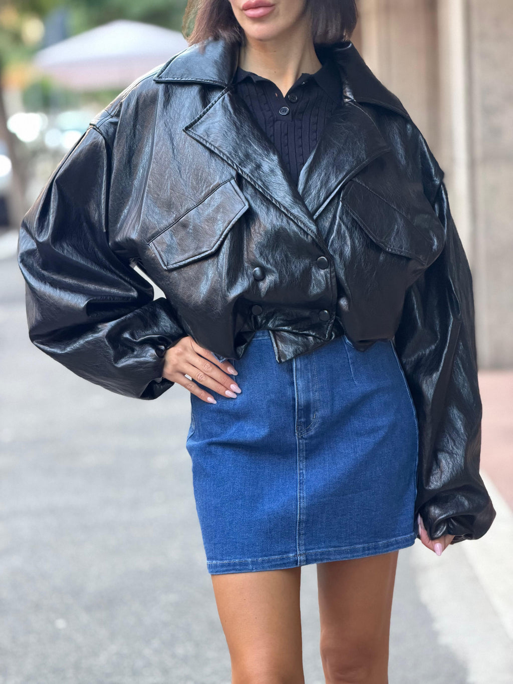 Bomber ecopelle #108