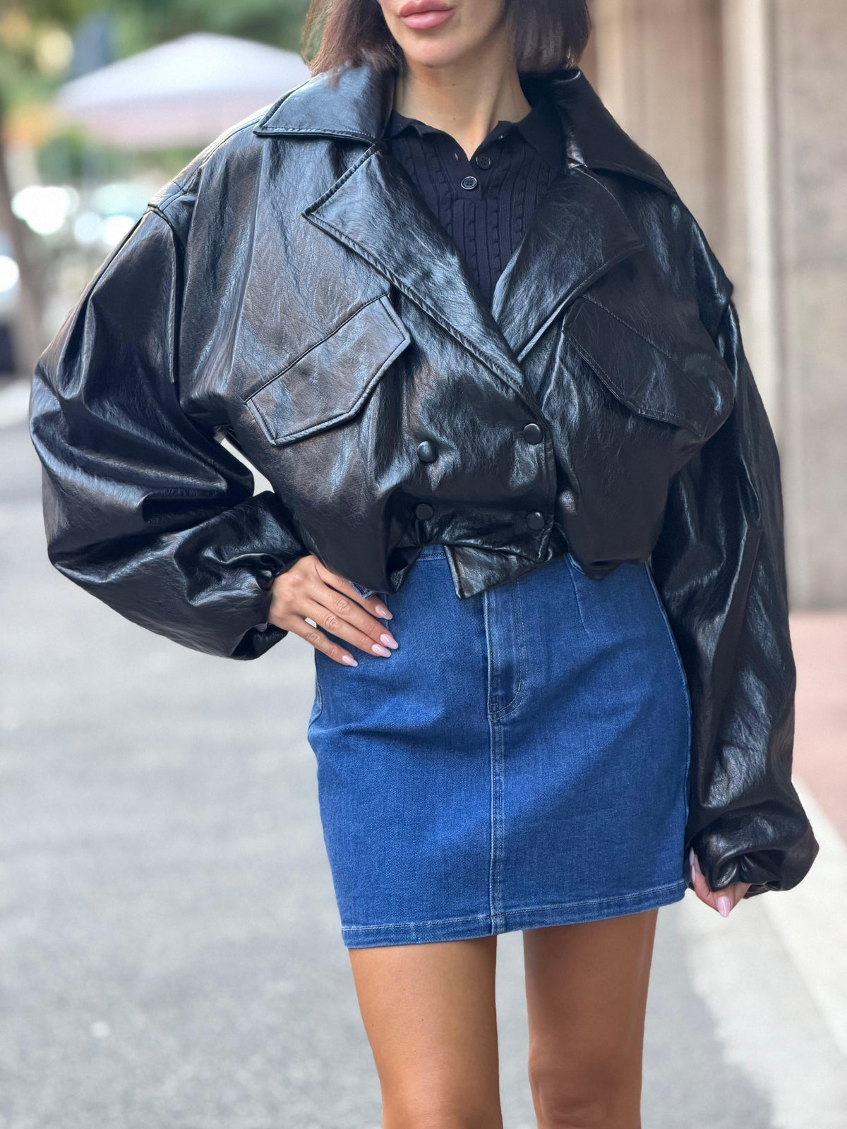 Bomber ecopelle #108