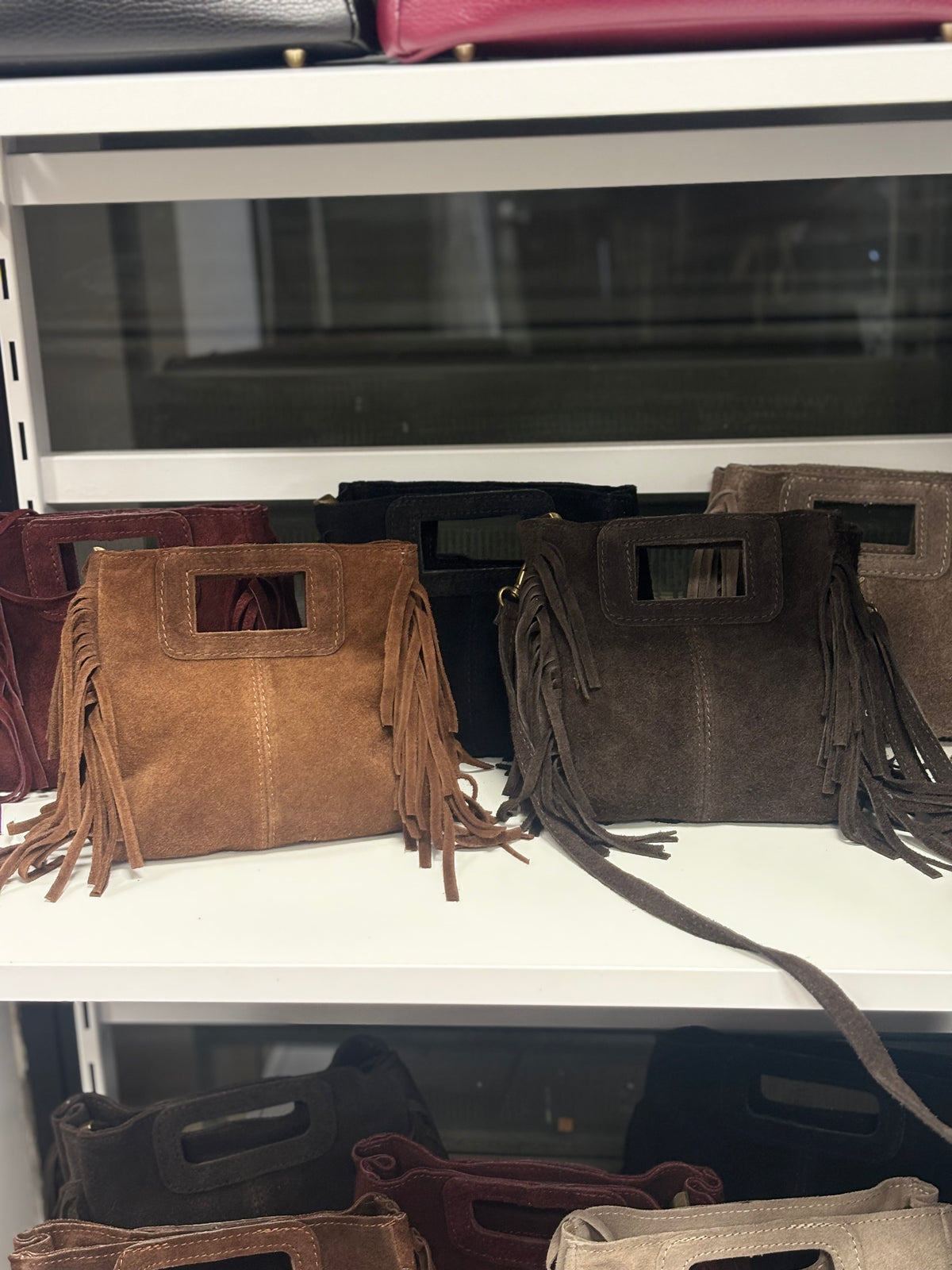Borsa mini frangia